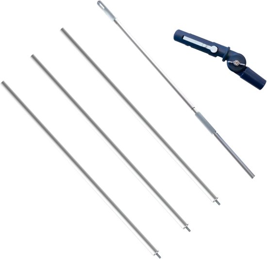 Professionele Telescoopsteel Set voor Raamwisser - Verlengbaar 1,14m tot 5,4m van Merkloos	