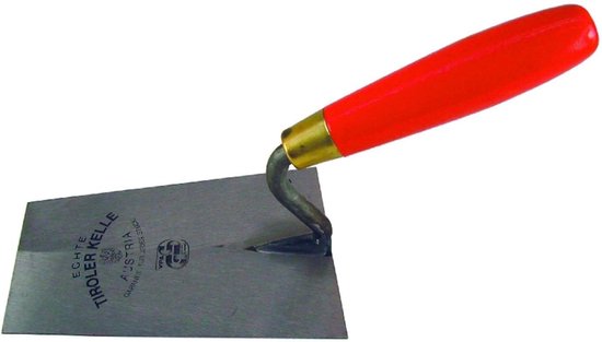 Professionele Troffel - Metselgereedschap - Metselwerk Afwerken - Verstevigde Gooseneck - 160 mm van Merkloos	