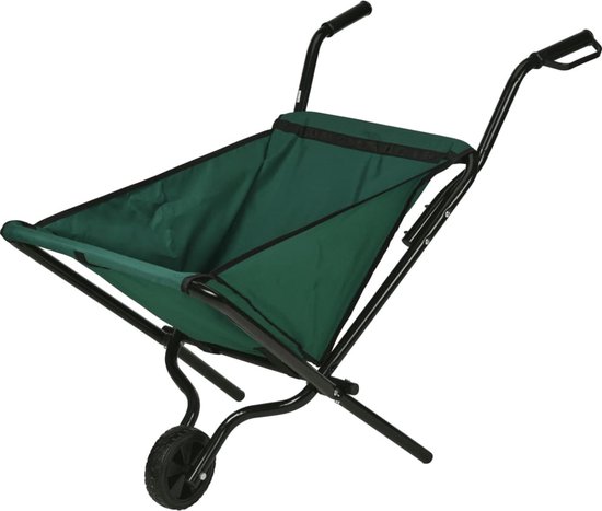 ProGarden-Kruiwagen-inklapbaar-groen-en-zwart van ProGarden