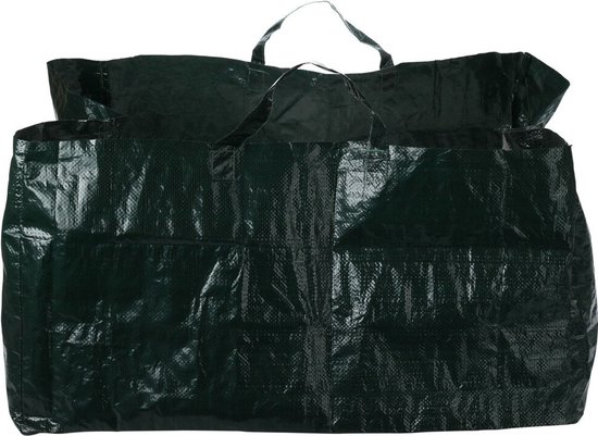 Progarden Tuinafvalzak - opvouwbaar - vierkant - groen - 150 liter - bladeren opruimen van ProGarden