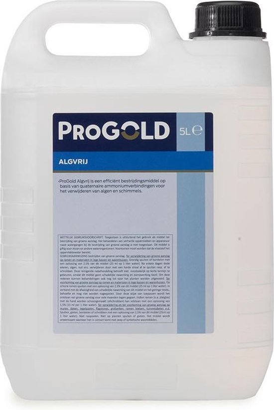 ProGold Algendoder - PH-Neutraal - Ook preventief - Alle ondergronden - Spons of lagedrukspuit - 5 Liter