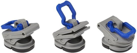 ProPlus Schroefloze voortentclips - lichtgewicht nylon - set van 3 - grijs/blauw van ProPlus