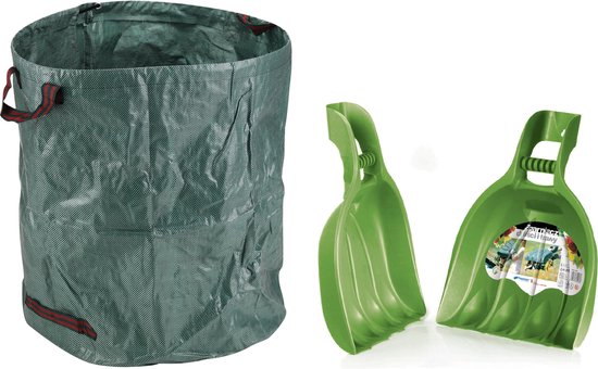 Prosperplast - bladgrijpers/handharken set met tuinafvalzak 272L tuinafval/bladeren van Prosperplast