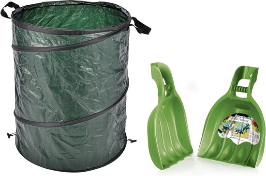 Prosperplast Bladgrijpers/handharken set - tuinafvalzak - 130L van Prosperplast