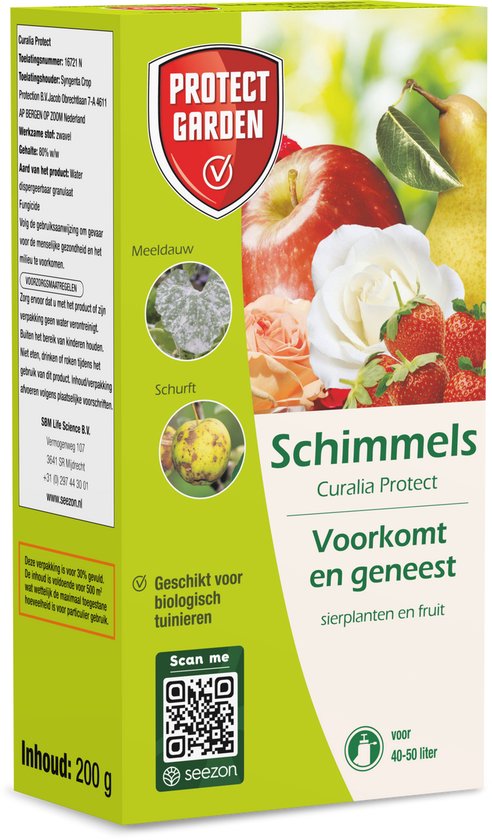 Protect Garden Curalia Protect, 200g - Schimmels Bestrijden - Spuitzwavel - Voor Sierplanten en Fruit - Concentraat voor 50 L Spray - Natuurlijk Schimmel Bestrijdingsmiddel van Merkloos	