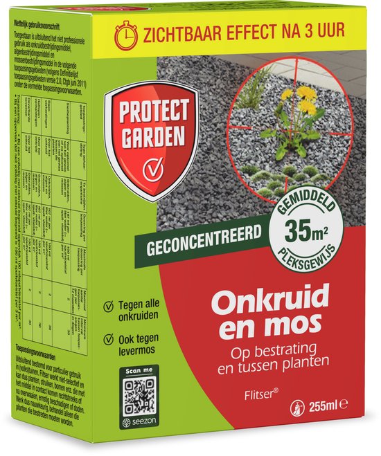 Protect Garden Flitser Concentraat Onkruid Bestrijdingsmiddel - 255 ml - Onkruidverdelger - Binnen 3 uur Resultaat van Merkloos	