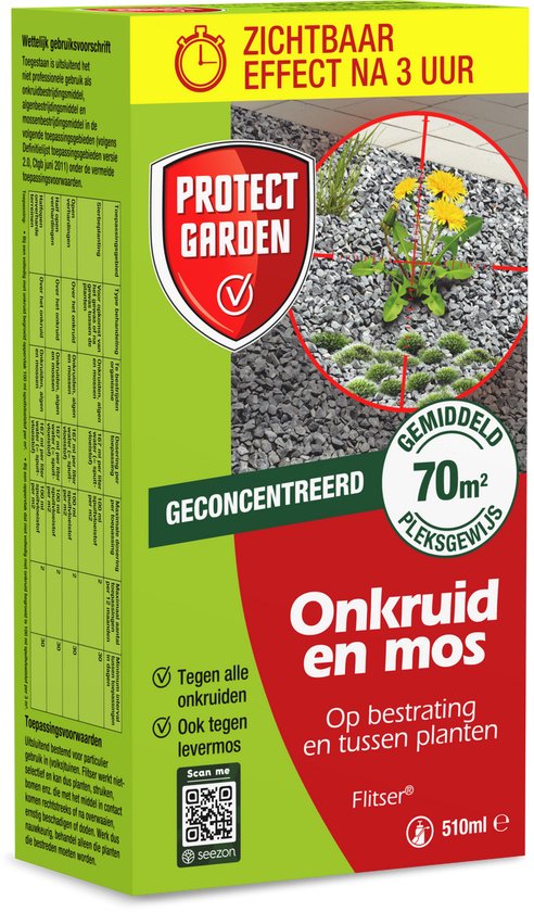 Protect Garden Flitser Concentraat Onkruid Bestrijdingsmiddel - 510 ml - Onkruidverdelger - Binnen 3 uur Resultaat van Merkloos	