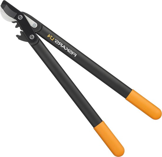 Pruning Lopper for Young Wood - Non-Stick Coating - Hardened Precision Steel - Length 55 cm - Black Orange PowerGear II L74 1000582 van Fiskars