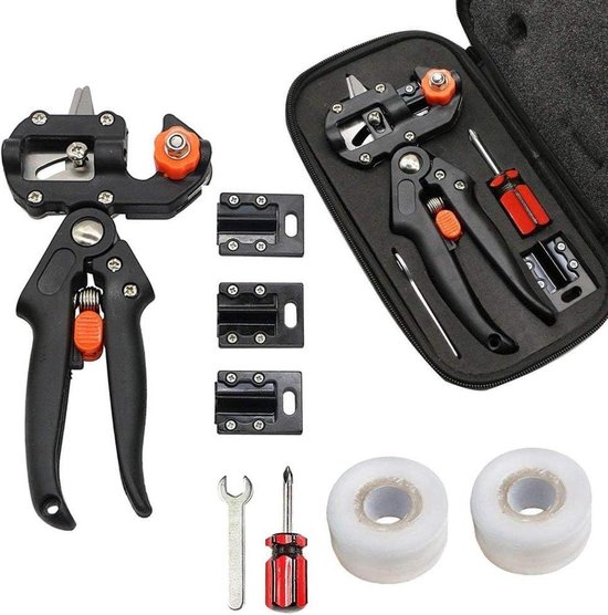 Pruning Tools - Graft Cutting Tool Scissors with 2 Extra Blades & 2 Grafting Tape van Grafting Tool.