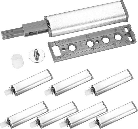 Push Door Opener - Push to Open Mechanisme - 8 Stuks - Kastdeur - Demper - Magnetisch Meubilair - Lade - Veersnapper - Magnetische Snapper van Merkloos	