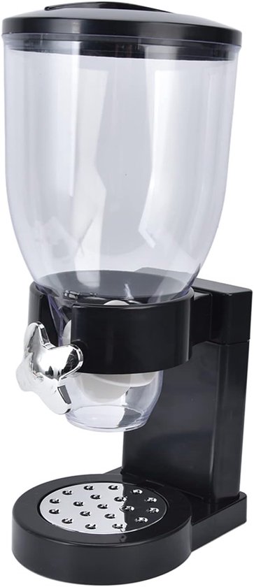 Qcwwy Cereal Dispenser, 17oz Transparent Grain Dispenser Dry Food Dispenser Rice Storage Container Pet Food Dispenser with Rubber Base for Candy Nuts Grain Snack van Merkloos	