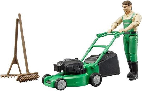 QIN® Grasmaaier Speelgoed - Kruiwagen Speelgoed - Grasmaaier Kinderen - Groen- 16cm x 19cm x 5cm