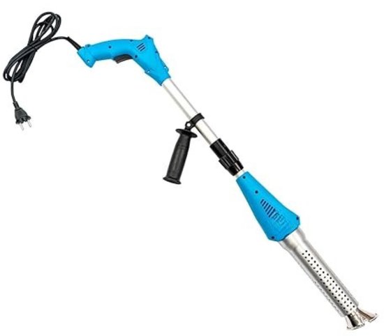 QIN® Onkruidbrander Elektrisch - Onkruidverwijderaars - Onkruidverdelger - Blauw - 19cm x 6cm x 95cm