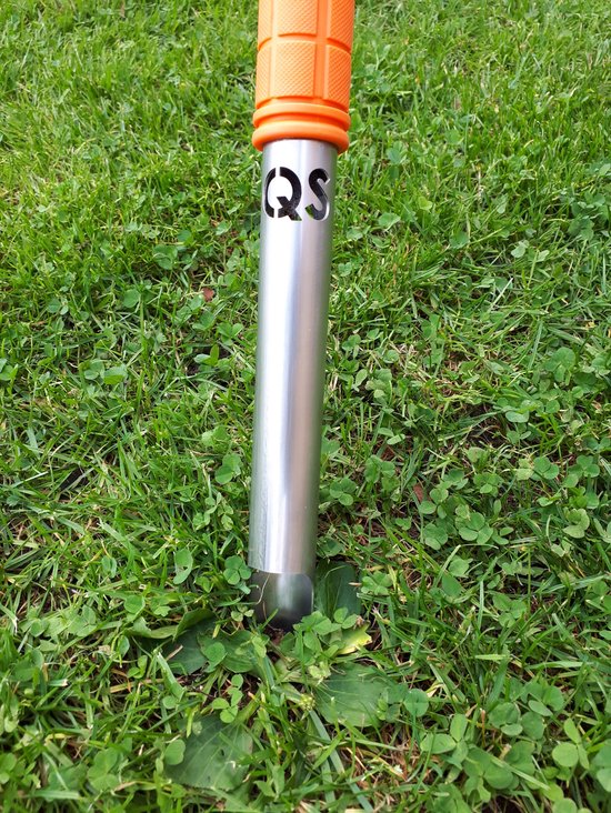 QS Onkruidsteker ® NIEUW! Duurzame* & Zeer Sterke Hollandse RVS Onkruidsteker met Veilig Ophang-slotje ! (Prijs Incl. Verz.k.!!!) van QS
