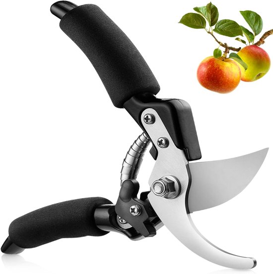 QTTVBTNA -Professionele Snoeischaar Tuin – Titanium Stalen Messen – Ergonomische Antislip Handgreep – Tuinschaar voor Takken, Bloemen en Planten van Merkloos	