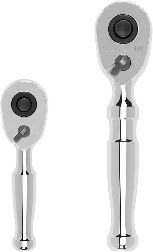 Quick Release Ratchet Set | 2-delig | 90 tanden | 4 graden | Stubby | Comfortabele handgreep
