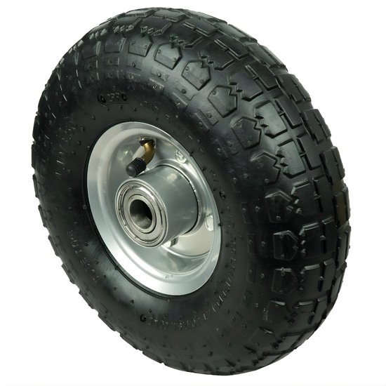 Quvo® Kruiwagenwiel - Kruiwagenwiel Anti Lek - Kruiwagens - Zwart - 26cm x 8cm x 26cm van Merkloos	