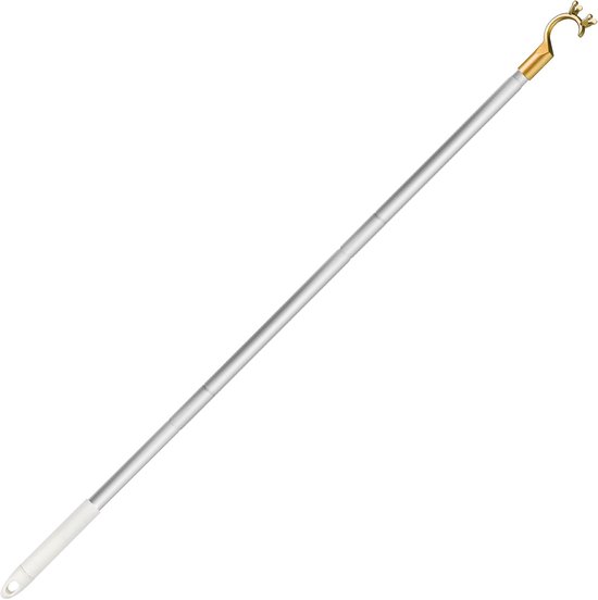 Raamopener Stang - Trekhaak Hulpstuk - Dakramen Bediening - Uitschuifbaar Aluminium - 96 Centimeter - Grijs