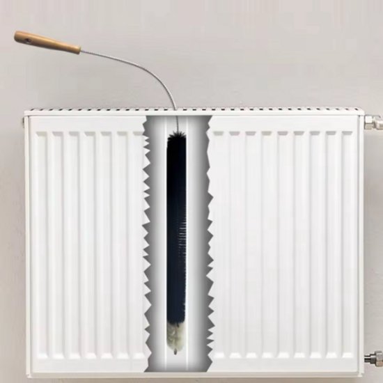 Radiator reinigingsborstel, buigzaam, 120cm van Merkloos	