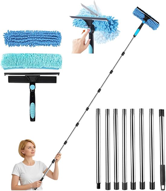 Ramenwasser Telescopisch - Telescopische Wasborstel - Professionele Raamreiniger - Schoonmaakproduct