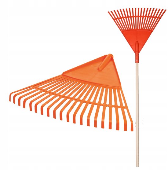 RAMP RG2 driehoekige kunststof hark met CLICK-systeem - steel van 140 cm
