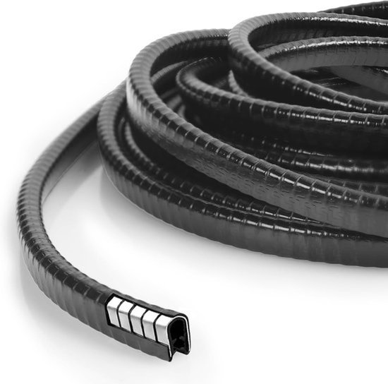 Randbescherming voor autodeur - 10 m U-vorm - rubber randbescherming - rubberafdichting - raamdichting - kofferbakafdichting - zwarte rubberafdichting - randbescherming