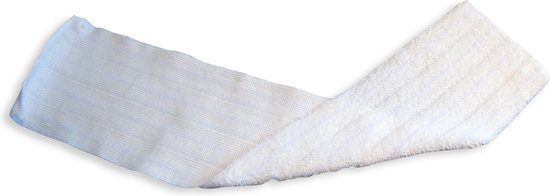 Rapido Mop kortgebruik microvezel wit 46 x 11 cm zonder vleugels van Niveau.