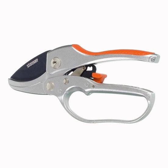 Ratel Tuinschaar voor Dikke Takken tot 25 mm - Aluminium Snoeischaar - Ergonomisch & Krachtig - 18 cm van Merkloos	