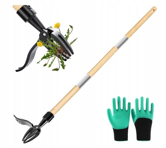 Raxfekro Voetbediende onkruidschoffel, 110 cm, staand, aluminium, 4 klauwen van Merkloos	