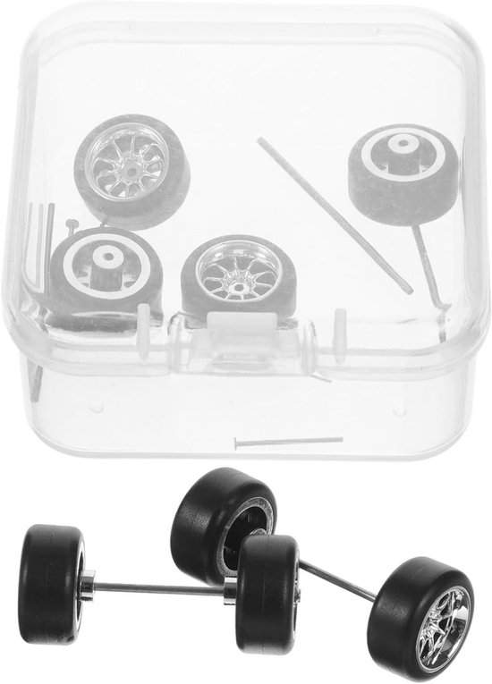 RC Auto Wielen - Modelbanden Set - Hobby Modelbouw - Breukvast Ontwerp - 1.00x1.00x0.50CM - Zwart