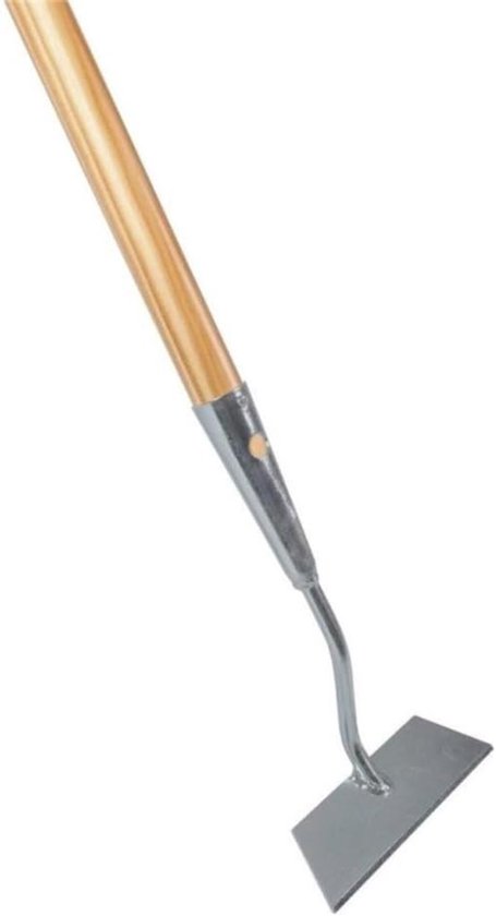 Rechte Schoffel - Onkruidverwijderaar Hark - Onkruid Bestrijden - Gesmeed Staal - 12cm Werkbreedte - Zilverkleurig