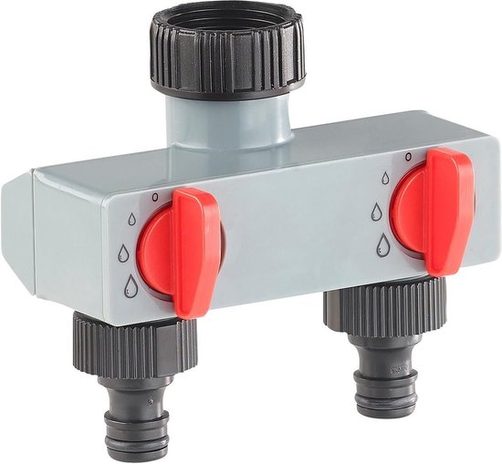 Regelbare 2-voudige verdeler voor tuinslang 2-weg slangverdeler waterverdeler van GARDENA