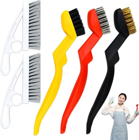 Reinigingsborstel - Voegenborstel - Schoonmaken - Ergonomisch Handvat - Niet gespecificeerd - Niet gespecificeerd van Merkloos	