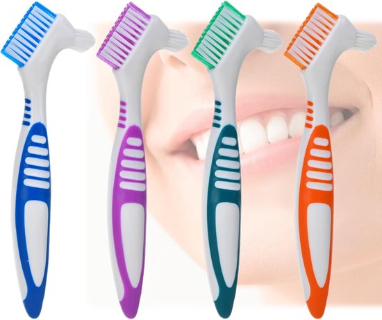 reinigingsborstel voor kunstgebit - borstel voor tanden en kiezen van Merkloos	