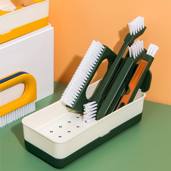 Reinigingsborstel voor voegen en kieren, ideaal voor tegels in badkamer en keuken, effectief en duurzaam van Merkloos	