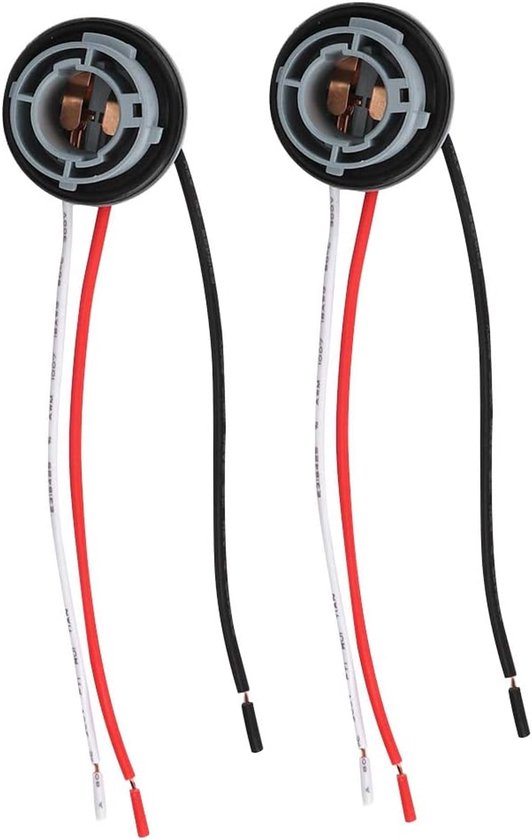 Rem- en Achterlicht Lamphouder - Houder Plug Connector - Kunststof 2 Stks - 1157 Socket - Led Richtingaanwijzer - Remlicht Lampen Houder - Adapter Base Connector - Bedrading Kabel van Carpoint