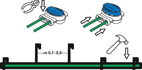 Reparatieset Grasmaaier - Robotmaaier Onderdelen - Robotmaaier Onderhoud - Versterkte Haken - 19 Stuks - Zwart