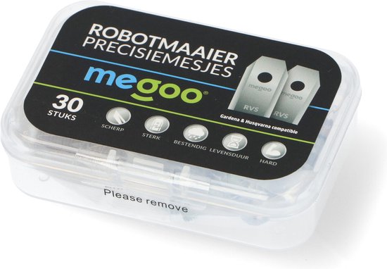 Reserve mes - mesjes voor Gardena robotmaaier RVS coated - Husqvarna automower - 30st - plastic box van GARDENA