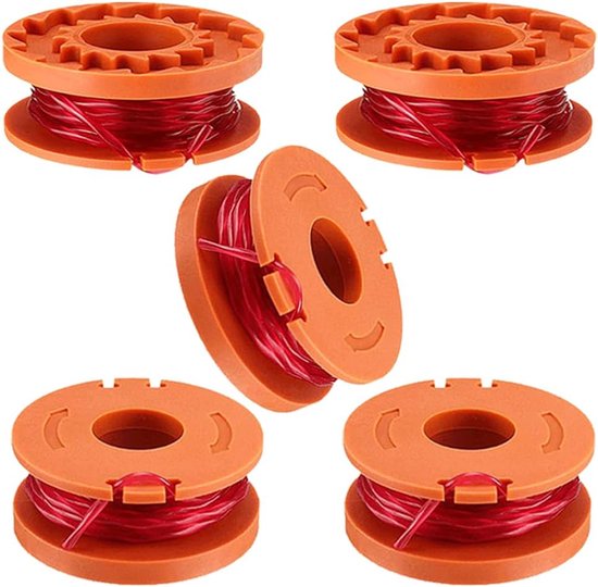Reserve Spoelen Set - Trimmer Draad - Gazon Onderhoud - Sterke Kwaliteit - 5 Stuks