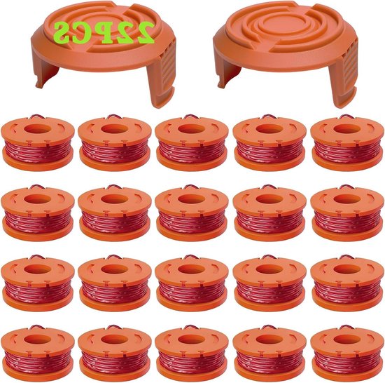 Reserve Spools Set - Trimmer Draad - Gazon Onderhoud - Automatische Draad Toevoer - 20 Stuks - Zwart
