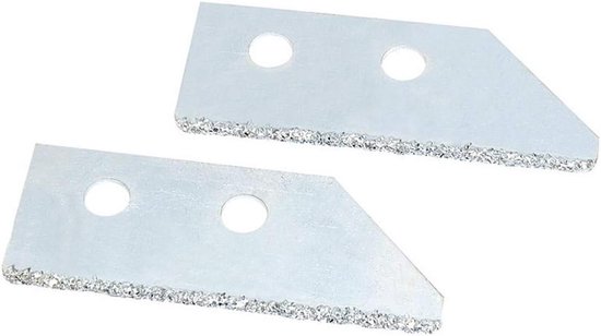 Reservemesjes Voegenverwijderaar - Snijbladen Kitverwijderaar - Oude Voegen Verwijderen - Speciaal voor Zachte Grip - Pack van 2 - Blauw van Merkloos	