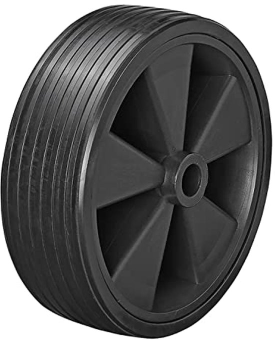 Reservewiel Steunwiel met Kunststof Velg en Massief Rubber Banden 220 x 70 mm van Merkloos	