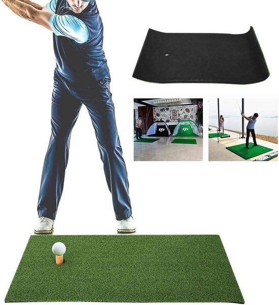 Residentiële Turf Golf Hitting Mat - Rubberen Tee-Houder - Ideaal voor Binnen en Buiten van TurfMaster