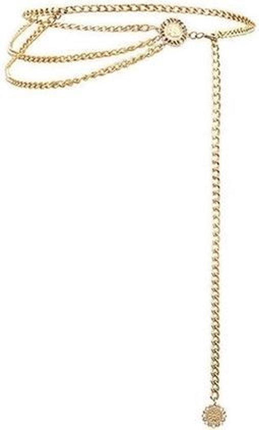 Retro Sexy Waist Chain High Waist Metal Fringes Belt(Gold) van Cider