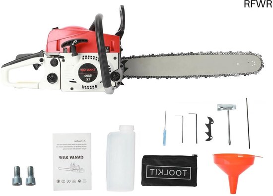 RFWR® 58cc Benzine Kettingzaag 20 Inch - Multifunctioneel en Ergonomisch Ontwerp van Merkloos	