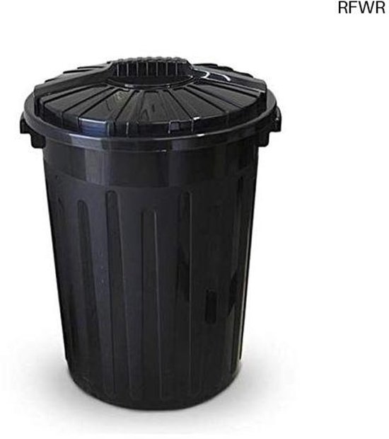 RFWR® Afvalemmer 100 Liter met Deksel voor Keuken en Tuin - Robuuste Kunststof Voor Buiten