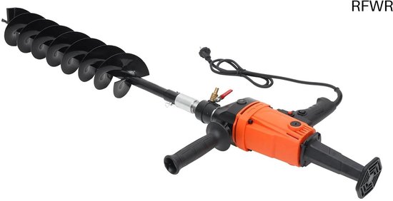 RFWR® Elektrische Grondboor 120 mm - Steekbare Boormachine voor Tuin en Landbouw, 1,9 kW van Merkloos	