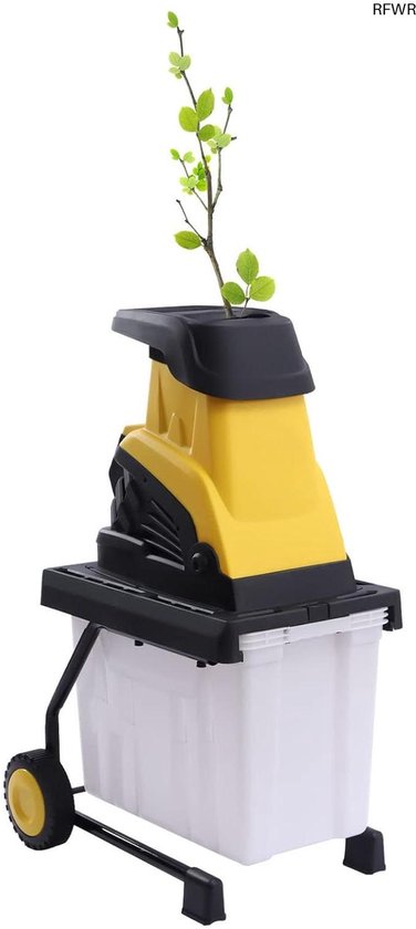 RFWR® Elektrische houthakselaar 2500W met opbergdoos en 450mm snijdiameter van Merkloos	