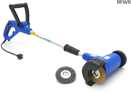RFWR® Elektrische Onkruidborstel met Voegborstel en 2 Borstelwielen - 400 Watt