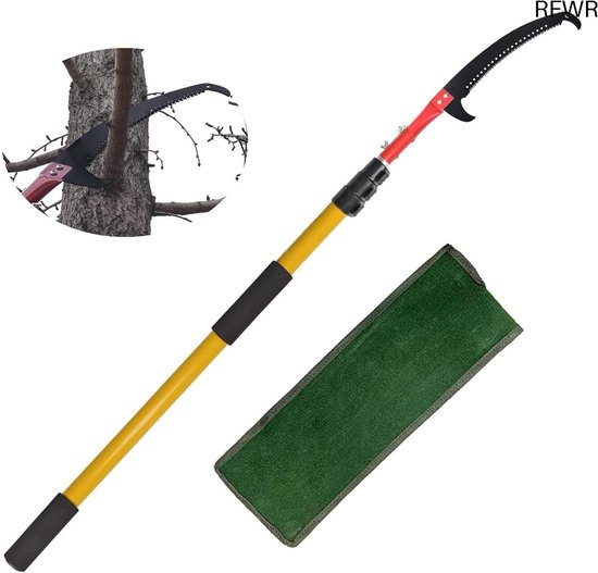 RFWR® Telescopische Boomsnoeischaar 12 Voet - Uitschuifbare Langereik Snoeizaag voor Takken en Bladeren van RFWR